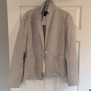 Heather Gray Knit Blazer (Tall)